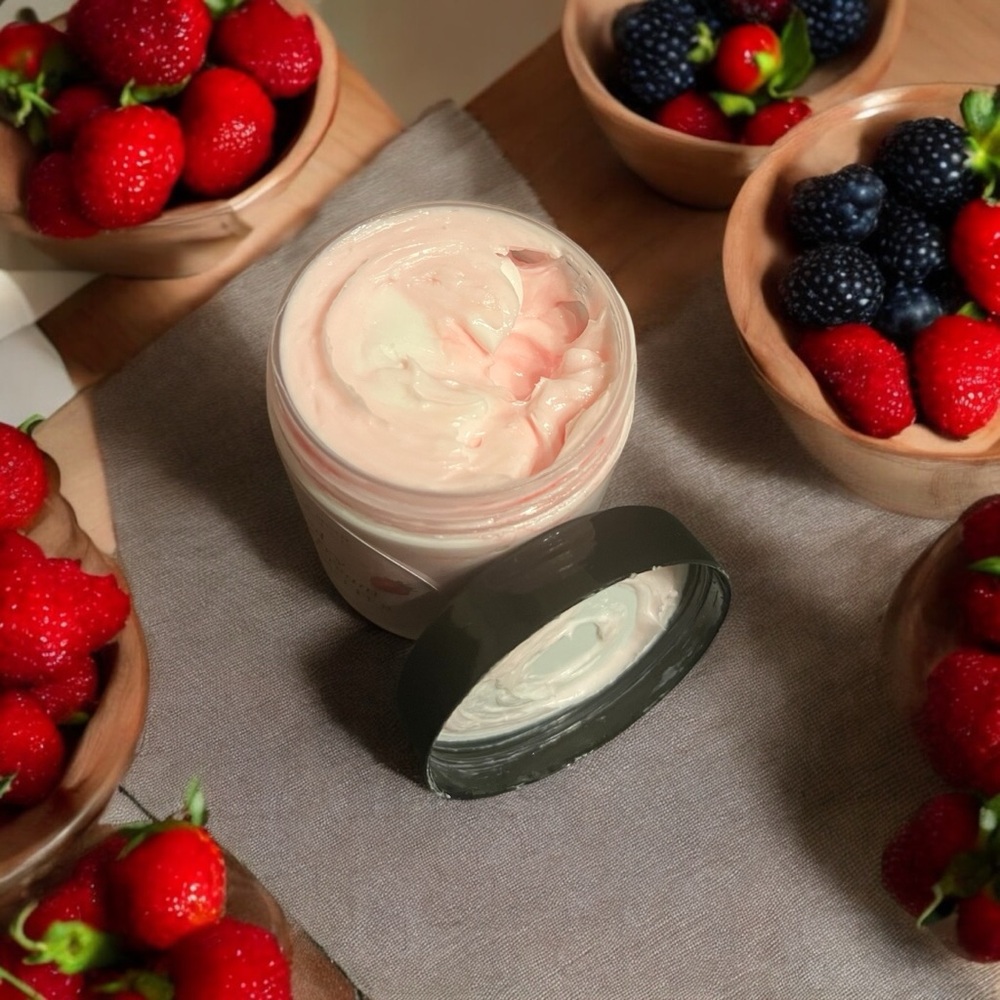 Handcrafted Whipped Strawberry and Cream body butter - Picture 2 of 2